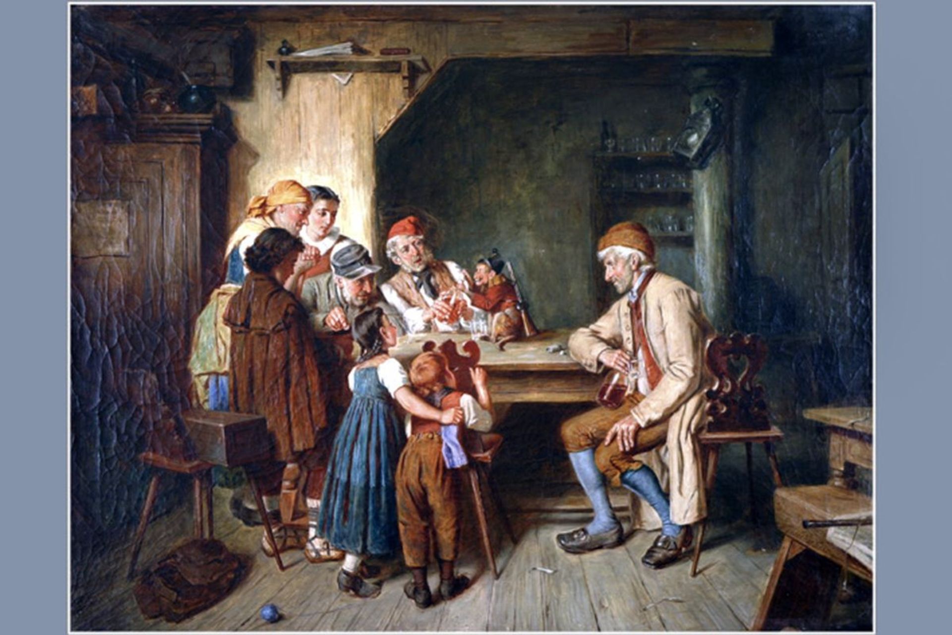 19th Cent. Belgian oil on canvas - signed & dated - - GERARD THEODOOR (1829 - [...] - Image 2 of 6