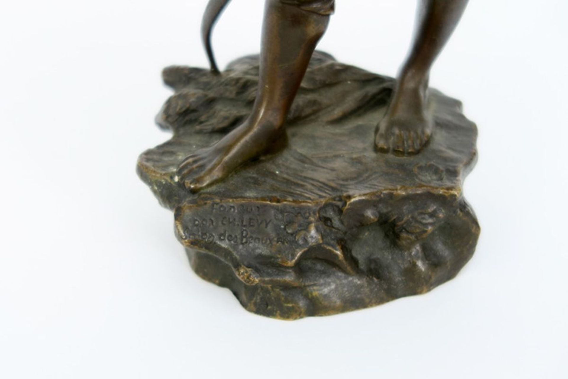 antique sculpture in bronze - signed Charles Lévy and with foundry mark - - LEVY [...] - Image 4 of 5