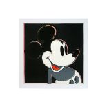 Andy Warhol "Mickey Mouse" diamond dust screenprint on Lennox Board Museum Board from [...]
