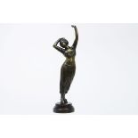 antique "Villar" signed sculpture in bronze with an orientalistic Art Nouveau theme [...]