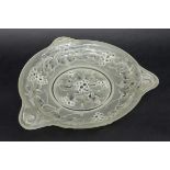 early Art Deco grape's bowl in thick satinated glass - - Vroege Art [...]