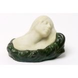 Art Nouveau "Ladies' bust" sculpture in marble and bronze - - Art [...]