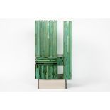 original Roger Demyttenaere glass sculpture "Verres Verts" - - DEMYTTENAERE ROGER [...]