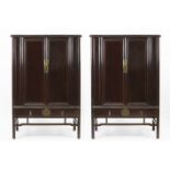 pair of antique Chinese Qing dynasty cabinets in lacquered wood - - CHINA - [...]