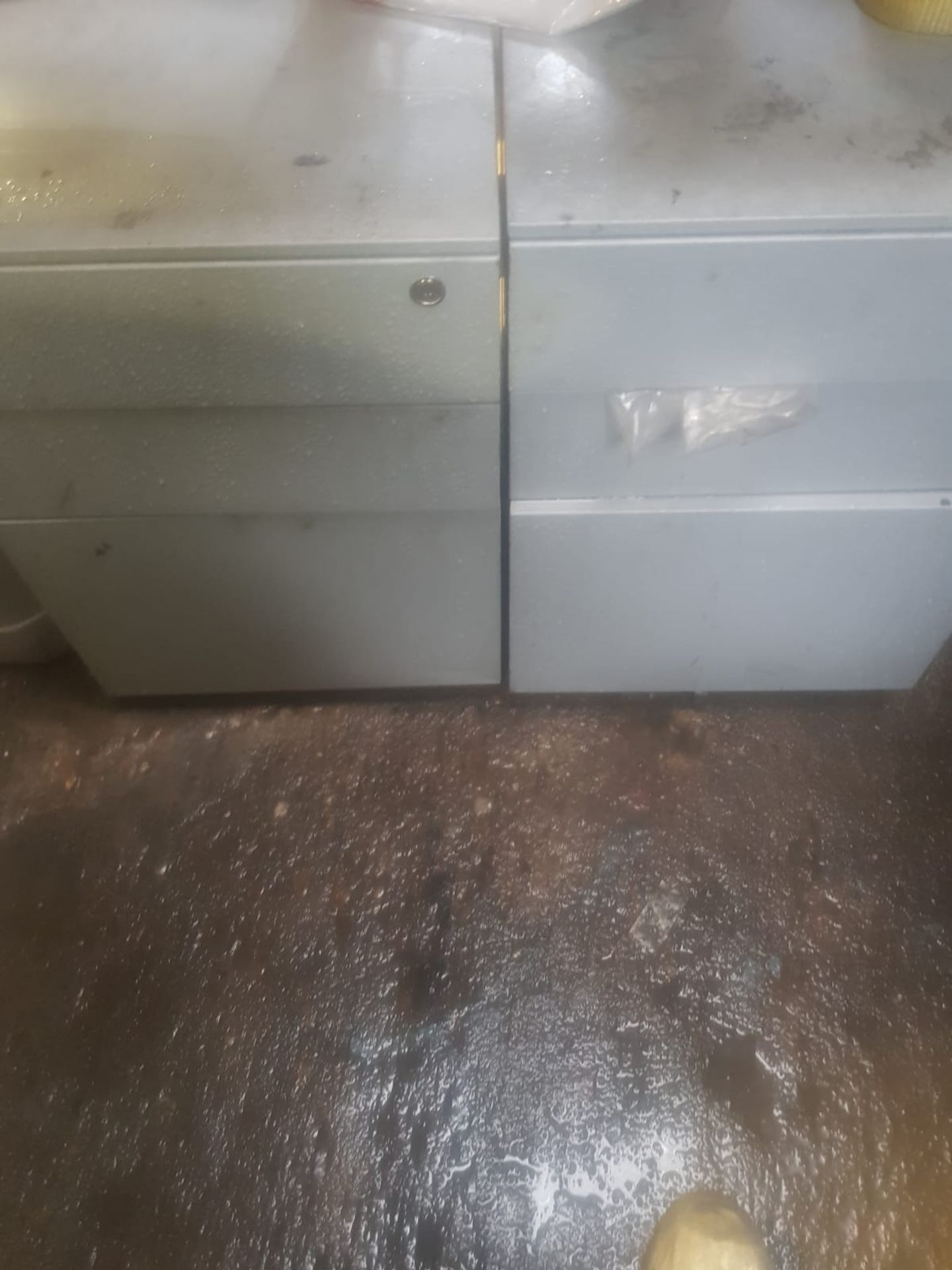 2 X 3 DRAW CABINETS WITH PUNCTURE