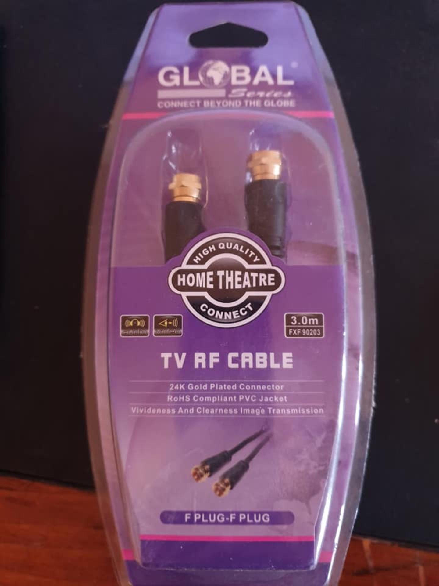 TV RF CABLE 2 X PACK