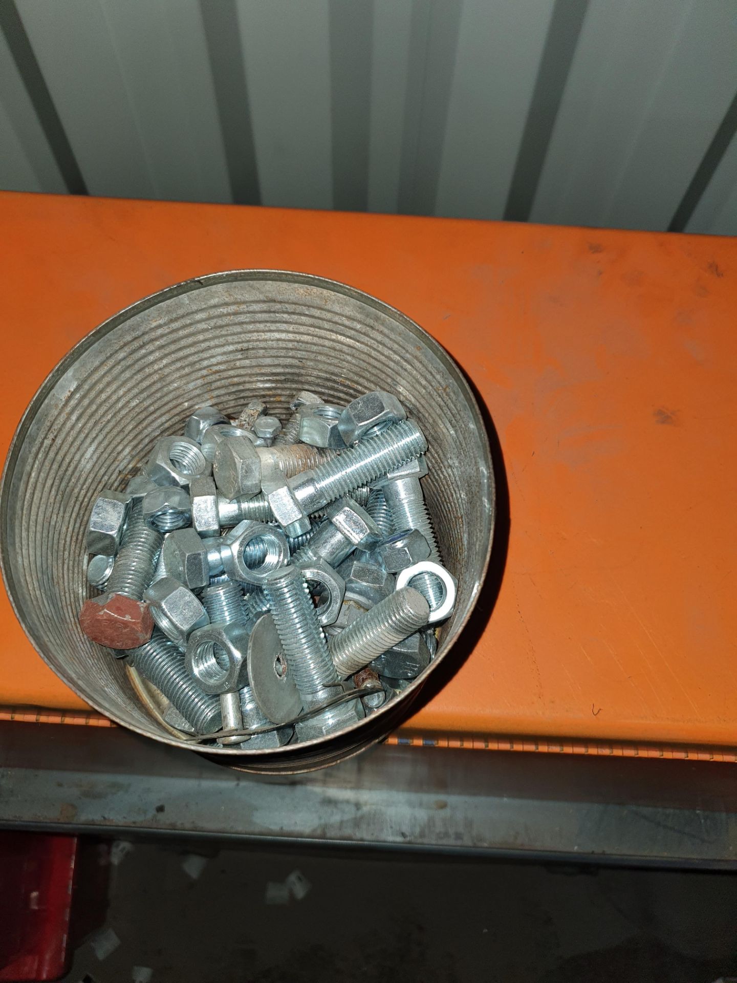 TUB OF NEW NUTS AND BOLTS