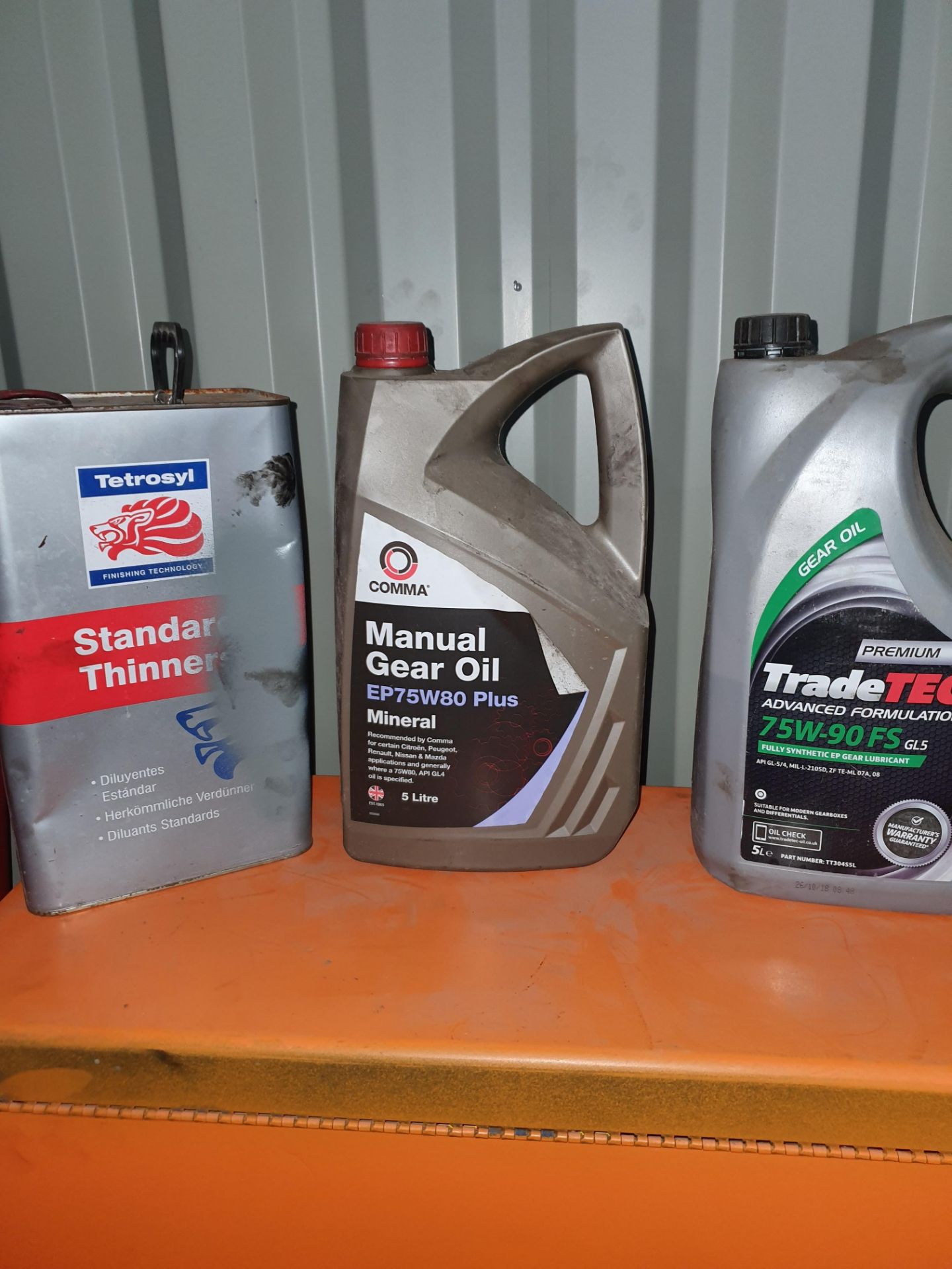 VARIOUS STARTED LUBRICANTS AS PER PHOTO