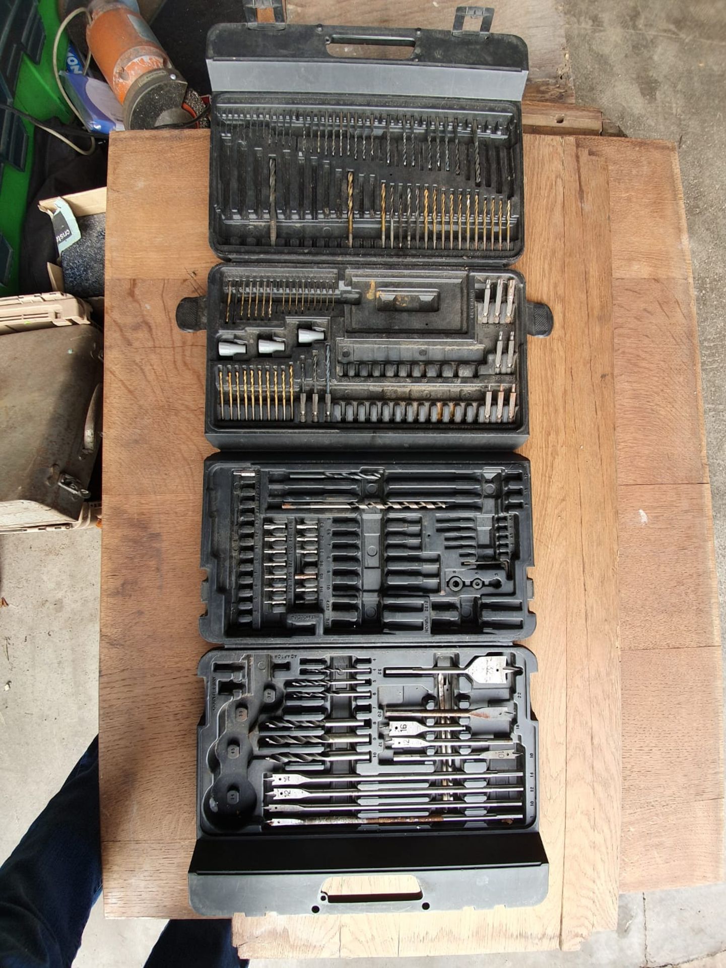 CASE OF DRILL BITS ( SOME MISSING )