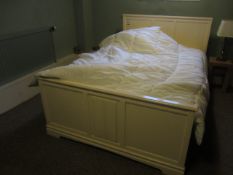 Timber frame headboard/foot plate with metal frame (room Aneirin)