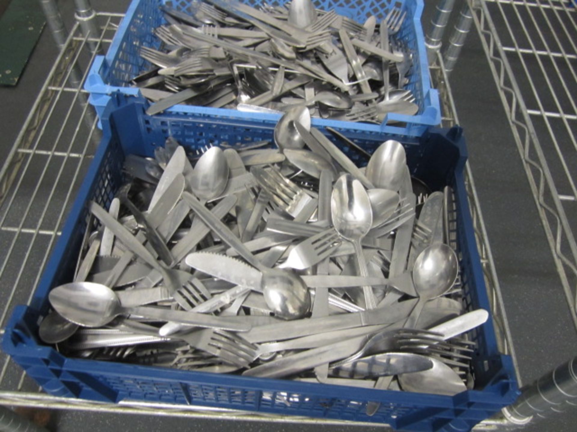 Large quantity of assorted cutlery, china ware, glassware, chopping boards, etc. - Image 13 of 13