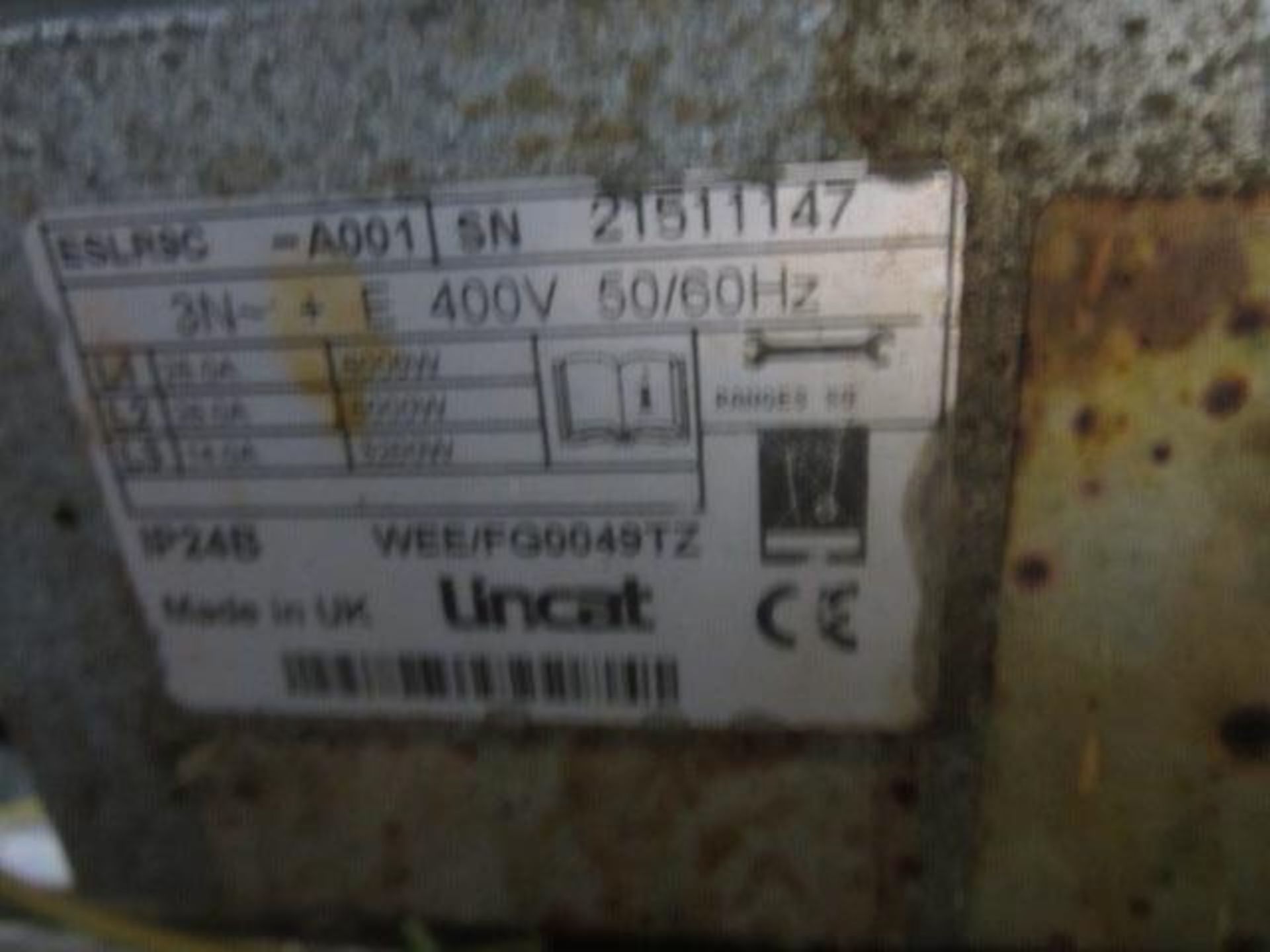 Lincat 6 hob twin door oven, model ESLR9C-A001, s/n: 21511147 (Disconnection is the responsibility - Image 2 of 2