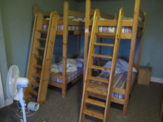 2 x Timber frame bunk bed with stepped ladder access (room Gulhisch). This lot is likely to