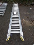 TB Davies aluminium 13 rung triple extension ladder