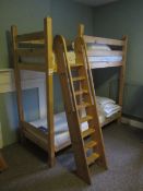 2 x Timber frame bunk bed with stepped ladder access (room Bedisyr). This lot is likely to require