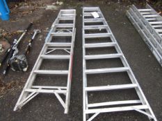 2 x assorted step ladders