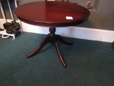 Darkwood oval table, dia. 1000mm