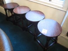 4 x Darkwood bar stools