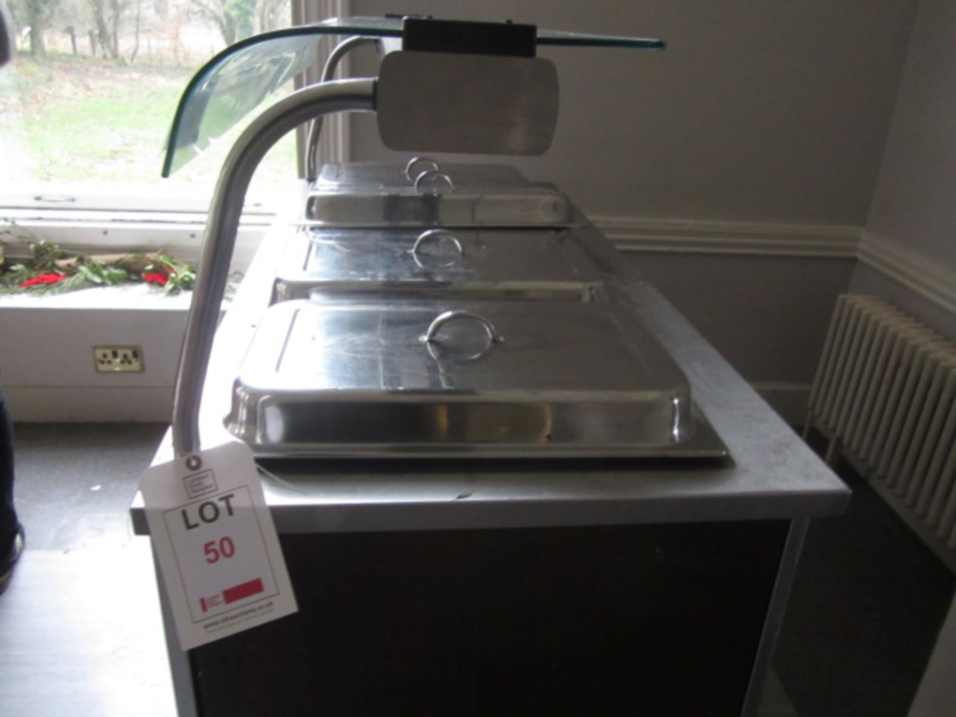 Moffat 4 pot bain marie serving counter and warming oven - Image 2 of 5