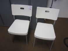 2 x plastic meeting chairs