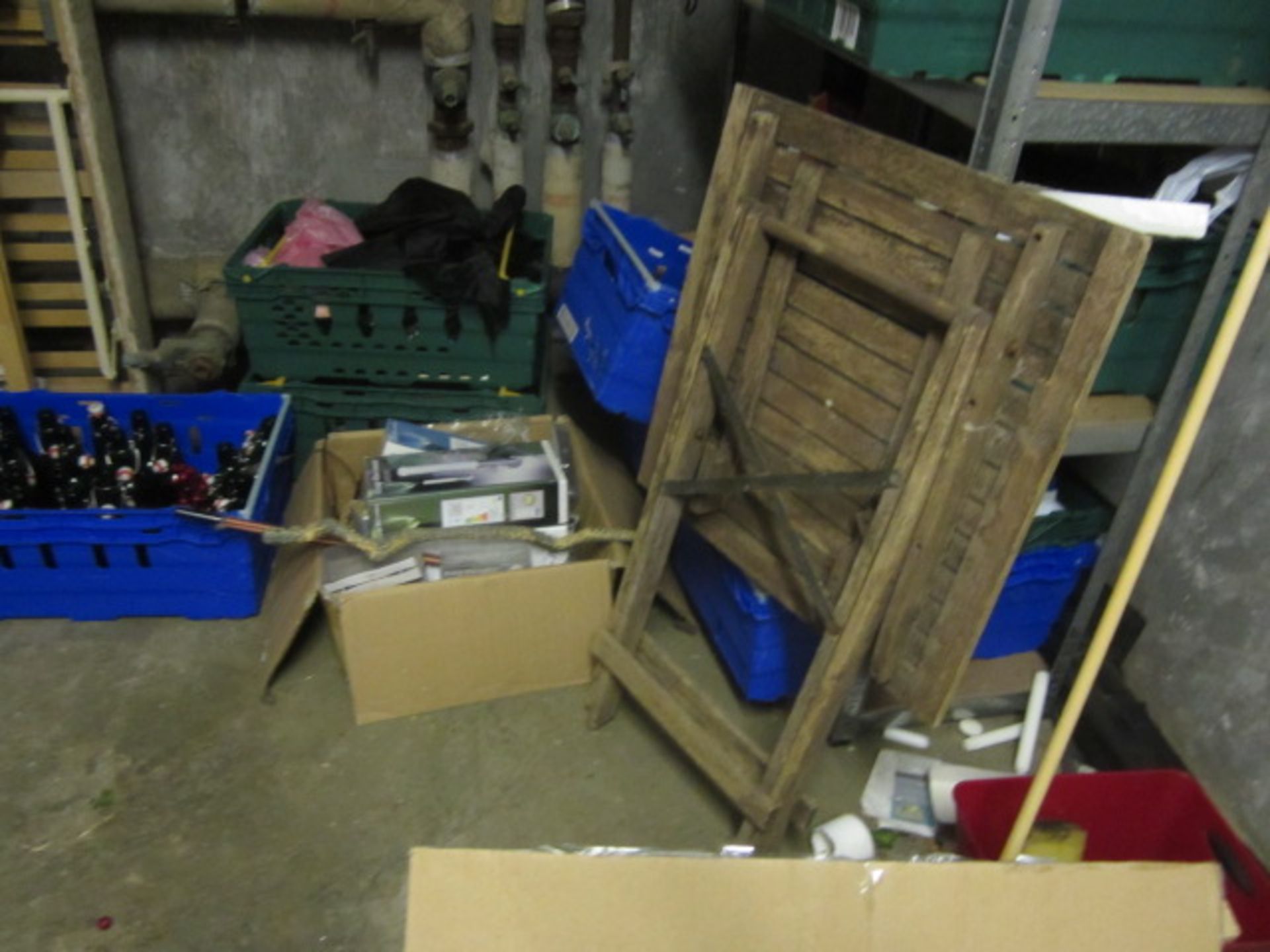 3 x Aluminium framed storage racks and miscellaneous contents of room including wall mounted boars - Image 9 of 9