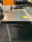Hewlett Packard model ProLiant DL360p Generation 8 rack server s/n CZ34299L17 c/w 2 x 300Gb hard