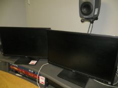 Two LG 24" LED colour monitors