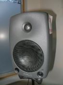 Two Genelec 8030A studio monitors c/w stands