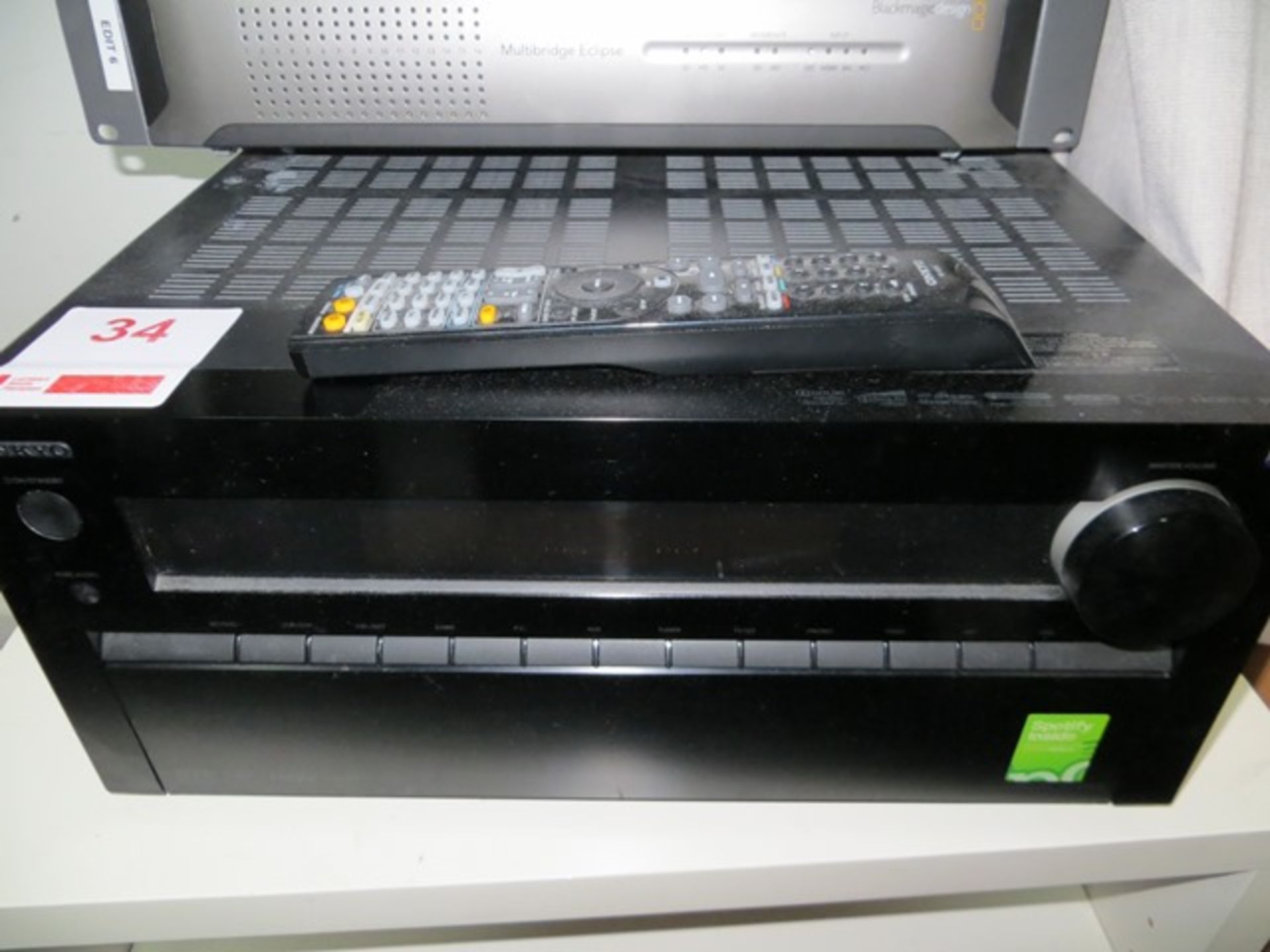 Onkyo TX-NR809 AV receiver c/w remote