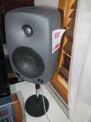 Two Genelec 8030A studio monitors