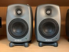 Pair of Genelec 8020D Bi Amplified monitor speakers