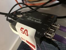 Blackmagic mini converted SDI to audio