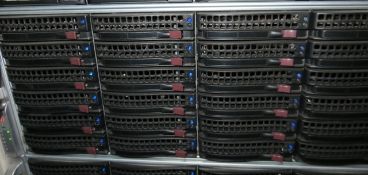 Supermicro storage array model CSE-847 s/n c84700014a40428 with 36 x 2Tb hard drives (total storage