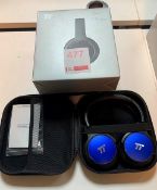 Set of TT active noise cancelling wireless stereo headphones