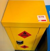 Lockable flammable cabinet 700mm (H) 350mm (W) 310mm (D)