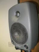 Two Genelec 8030A studio monitors c/w stands