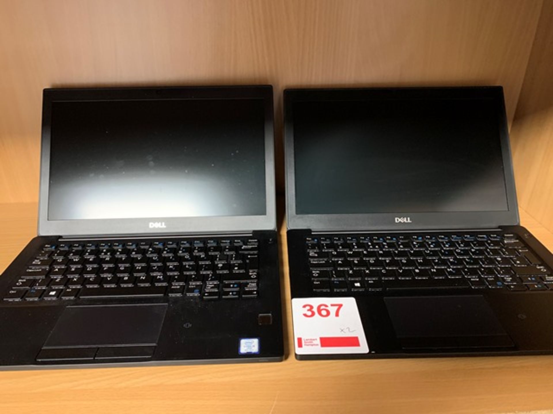 Two Dell Latitude 7290 i5 8th generation 12.5" laptops 8Gb RAM 128Gb HD c/w power leads