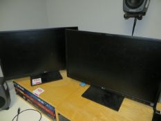 Two LG 24" LED colour monitors