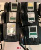 Six Astra 53i IP telephone handsets