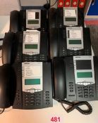 Six Astra 6753i IP telephone handsets