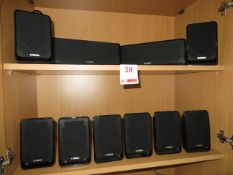 Yamaha NS-C20 & NS-C40 sub woofers and eight Yamaha NS-B20 loudspeakers