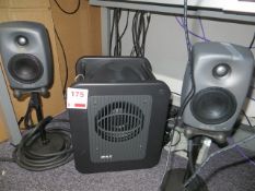 Genelec Surround Sound System comprising 7050B sub woofer & five 8020D studio monitors