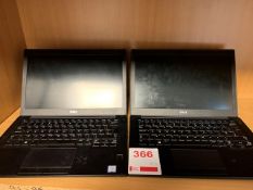 Two Dell Latitude 7290 i5 8th generation 12.5" laptops 8Gb RAM 128Gb HD c/w power leads