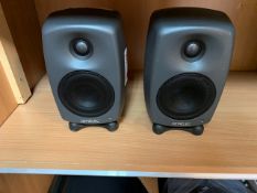 Pair of Genelec 8020D Bi Amplified monitor speakers