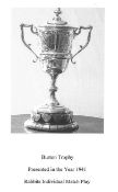 Burton Trophy (1941) 'Rabbits Individual Match Play'. (Please note: image shown is for