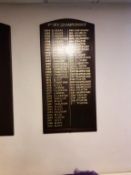 First Division Championship (1954 - 2017) honours board