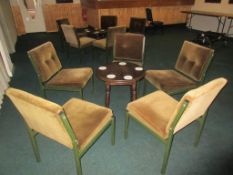 Remaining contents of Rear Lounge to include 2 circular tables, 2 rectangular folding tables and 8