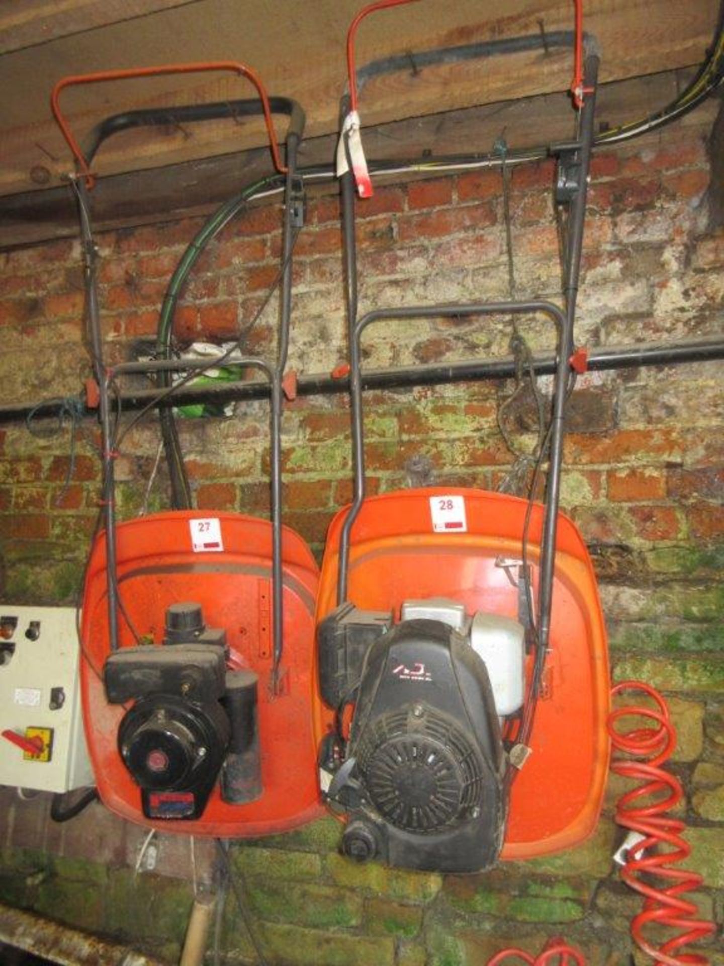 Fly mower (on left of image)