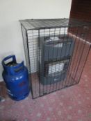 Butane gas heater with guard