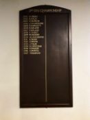 Third Division Championship (2001 - 2017) honours board